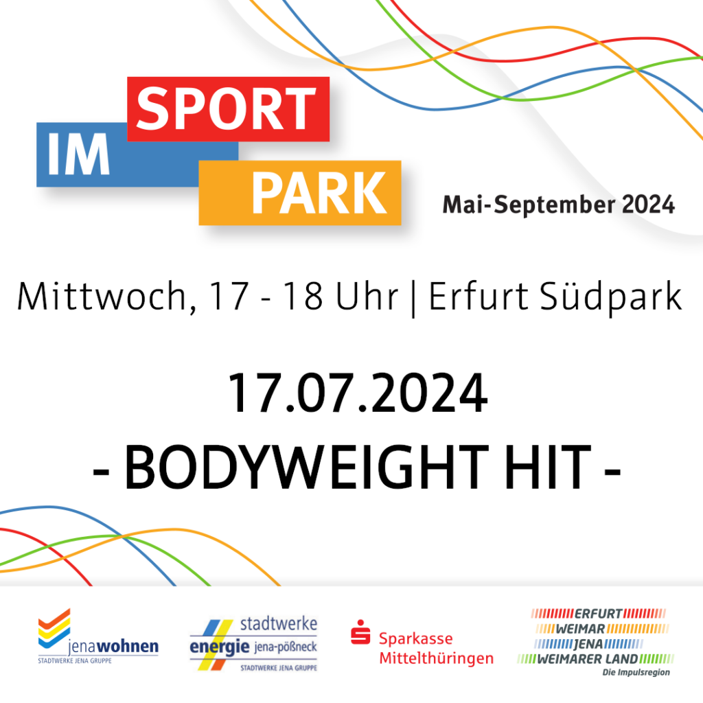 Sport im Park - Programm 17.07.2024 - BODYWEIGHT HIT