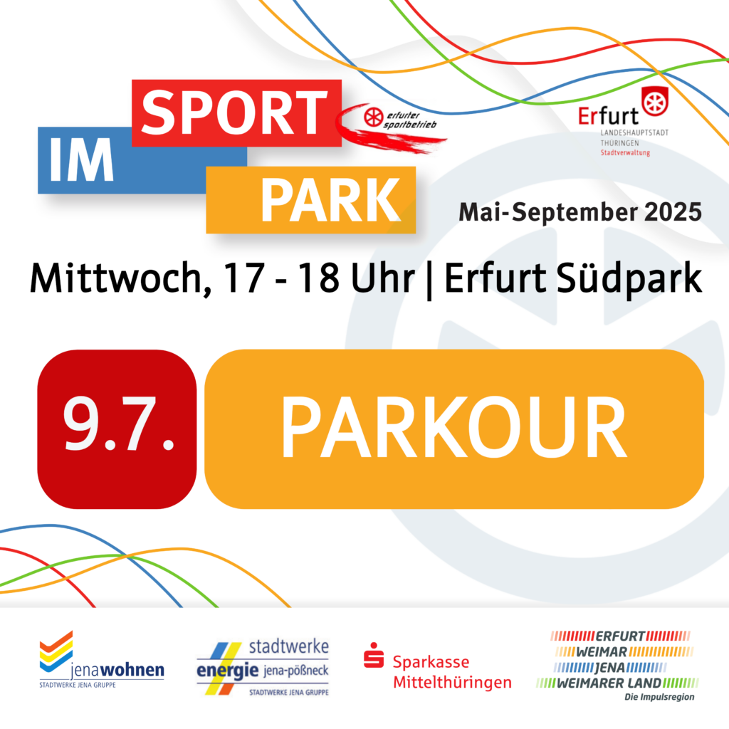 Sport im Park - Programm 09.07.2025 - PARKOUR