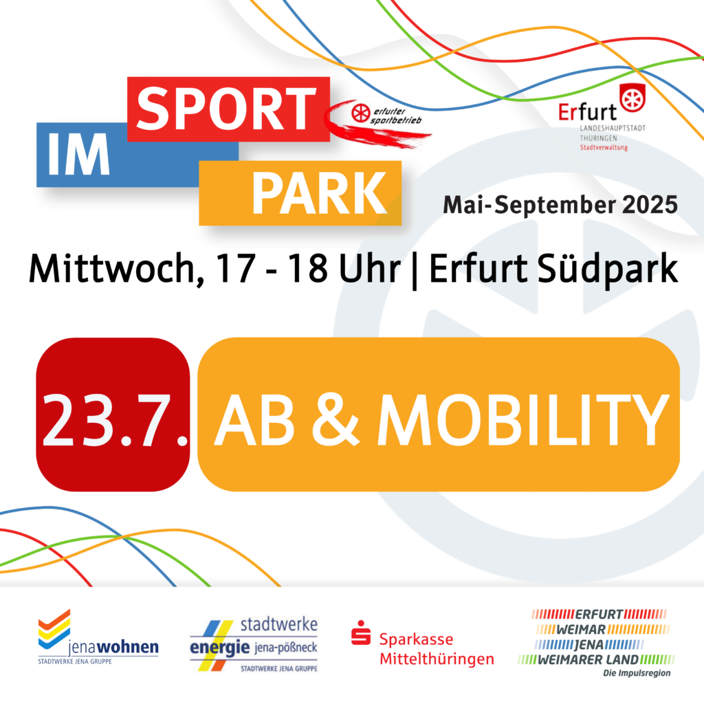 Sport im Park - Programm 23.07.2025 - AB & MOBILITYSESSION