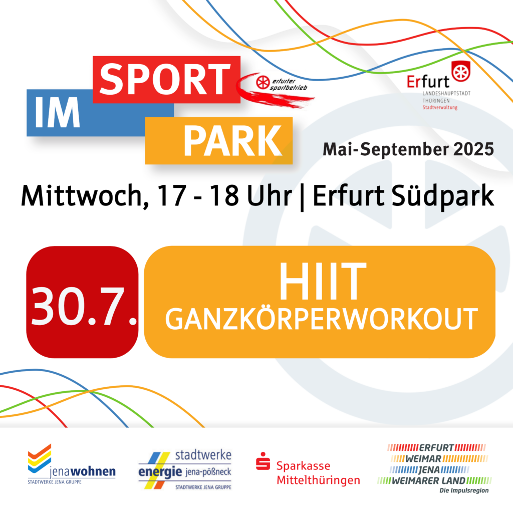Sport im Park - Programm 30.07.2025 - HIIT - GANZKÖRPERWORKOUT