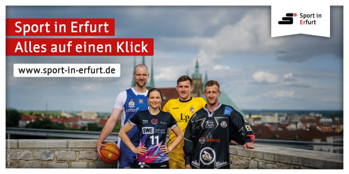 „Sport in Erfurt“: Neue Kampagne stärkt Image der Stadt und Wir-Gefühl