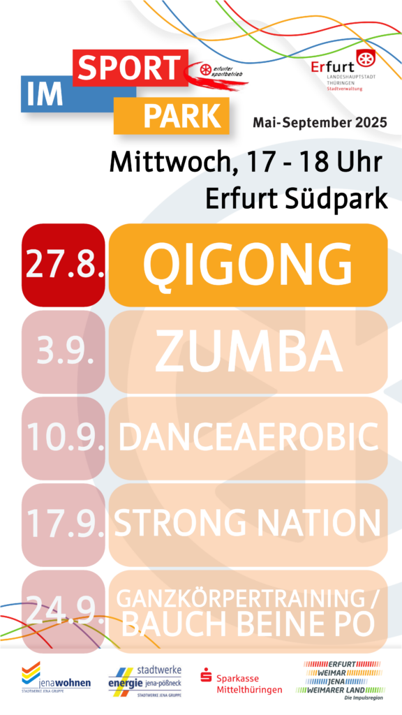 Sport im Park - Programm 27.08.2025 - QIGONG