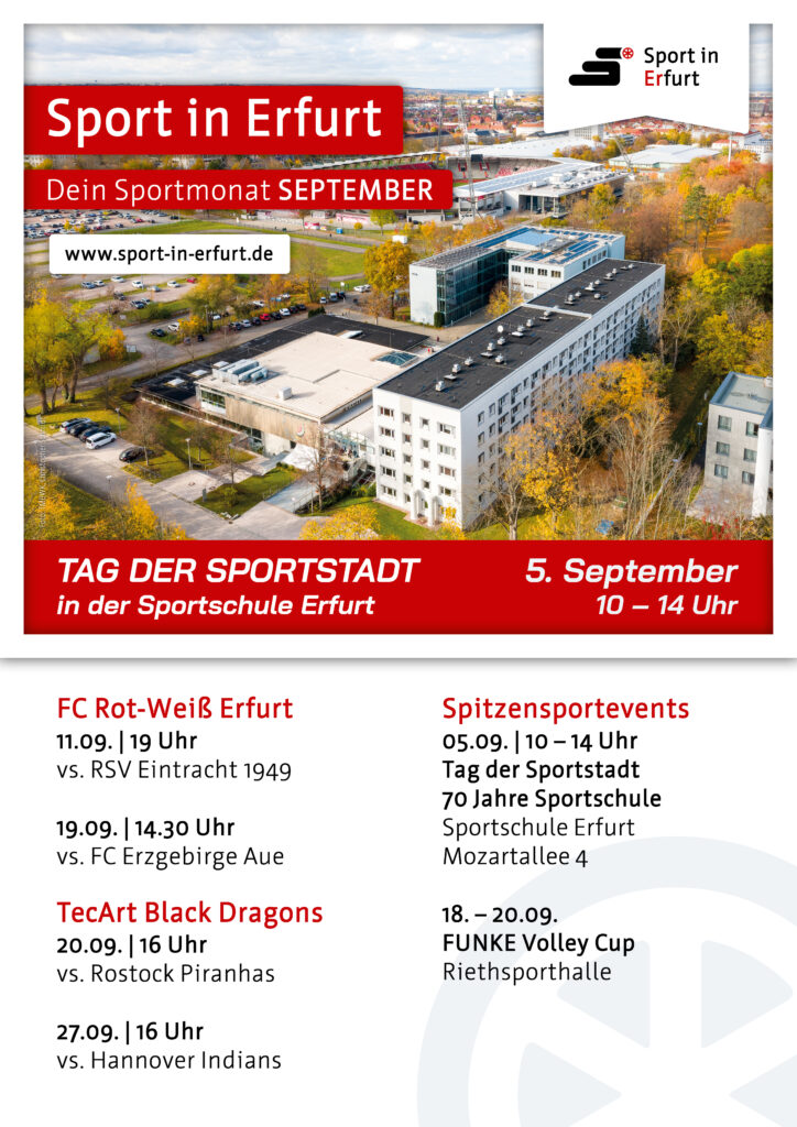 Erfurter Sportkalender - September -